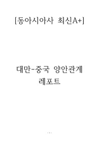 [21세기동아시아사] 대만-중국 양안관계 레포트