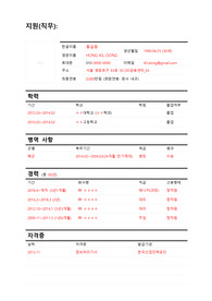 취업 및 이직관리용 기본이력서(12년간 8번 이직 성공, 마케팅 및 CRM IT 관련 내용)