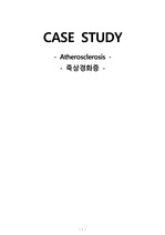 ASO/간호진단6개/간호과정2개/문헌고찰 포함/죽상경화증 케이스
