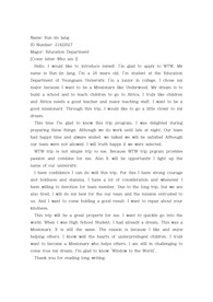 English Coverletter 영어 자기소개서 - For Abroad Travel