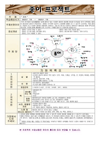 종이 프로젝트 계획안