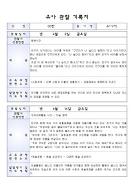 만4세(6세) 6월 유아 관찰기록지(유아관찰일지)입니다. 총 25명 분량