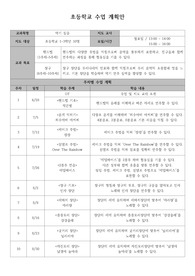 핸드벨, 장구 수업계획안