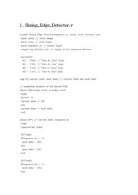 Modesim Verilog Rising Edge Detector