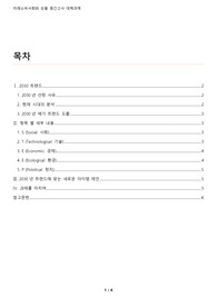 미래소비사회와 상품 - STEEP분석