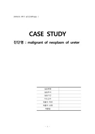 요관암 케이스 성인간호학 case study [NRS, 활동수준평가, Urine culture, 배뇨, 배설 등 양식 포함]