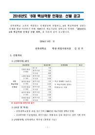 6대 핵심역량 인재상 선발-소통인재부문 (전북대학교) 합격