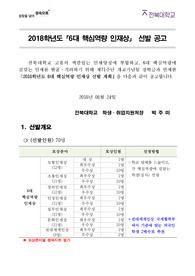 6대 핵심역량 인재상 선발-문화부문 (전북대학교) 합격