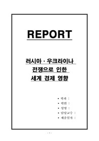 러시아와 우크라이나 전쟁으로 인한 세계 경제 영향