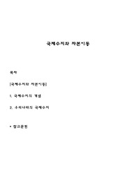 국제수지와 자본이동