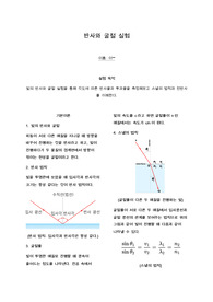 반사와 굴절 실험