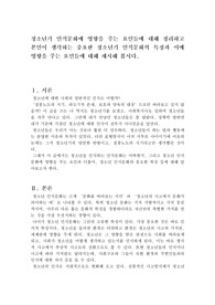 청소년기 인식문화 영향 사례