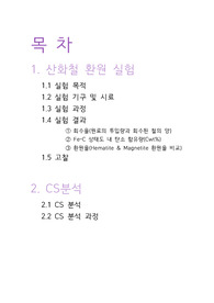 [신소재공학과]화학야금실험A-산화철 환원(Hematite &amp; Magnetite) 결과보고서