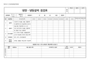 [양식S3-3-2]냉장냉동설비점검표