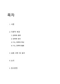 TiO2 광촉매 실험 레포트