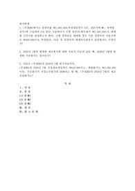 (주)KNOU에서는 컴퓨터를 ￦2,000,000(추정내용연수 5년, 잔존가액