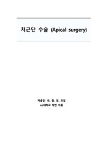 [치위생 A+] 치근단 수술, 치근단절제술 (Apical surgery)