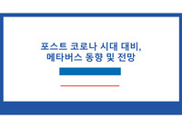포스트 코로나 시대 대비, 메타버스 동향 및 전망