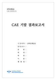 부산대학교 공학설계실습_CAE기말결과보고서