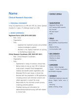 Resume 양식_글로벌 CRO CRA
