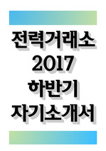 한국전력거래소 2017 전기직 자기소개서