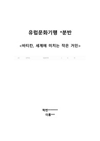 바티칸, 바티칸시국 조사 레포트A+(가상기행문)_유럽문화기행과 나의 삶