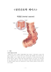 성인간호학 케이스 직장암 (rectal cancer)