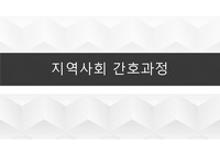 지역사회간호학실습, 지역사회간호과정. 교수님이 극찬하신 간호과정입니다.