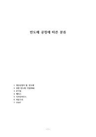 반도체 공정에 따른 분류