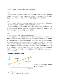 자본자산 가격결정 모형 레포트