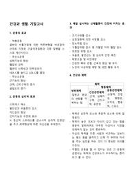 조선대학교 건강과 생활 기말고사정리