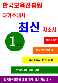 한국보육진흥원 자소서