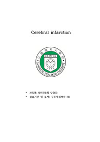 뇌경색 cerebral infarction