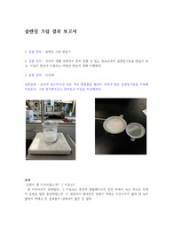 일반화학실험 클렌징크림 만들기 결과 보고서