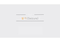 [성인간호학] 발작(Seizure) PPT, 파워포인트  [레포트, 자료조사, 조별과제 참고]