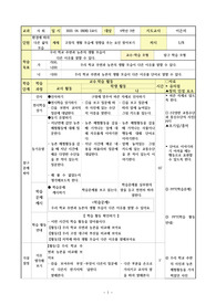 초등사회교수학습안 (초4학년 - 환경에 따라 다른 삶의 모습)