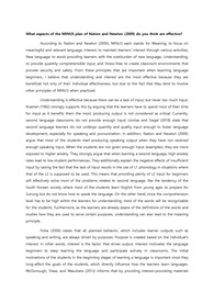 Nation과 Newton(2009)의 MINUS 계획에서 어느 요소가 가장 효과적이라고 생각하는가? What aspects of the MINUS plan of Nation and Newton (2009) do you think are effective? 영어 레포트