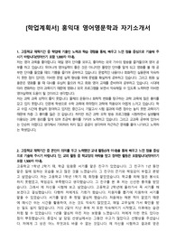 [학업계획서] 홍익대 영어영문학과 자기소개서