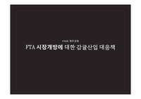FTA 시장개방에 대한 감귤산업 대응