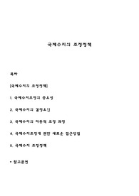 국제수지의 조정정책