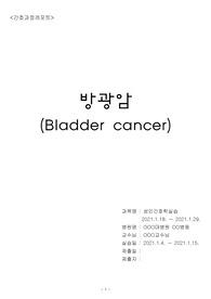 [A+성인간호학실습] 방광암 간호과정보고서-진단3개
