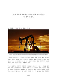 자연 자원과 관련하여 기업이 피해 또는 이익을  본 사례
