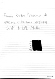 [세포공학실험] Enzyme Kinetics - Fabrication of Enzymatic Biosensor Employing SAM &amp; LBL Method 결과보고서 A0