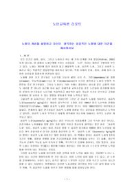 노인교육론 리포트-노화의 개념을 설명하고 자신이  생각하는 성공적인 노화에 대한 의견을 제시하시요