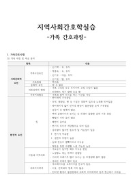 영화 기생충 가족간호과정