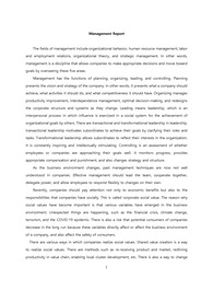 Management Report