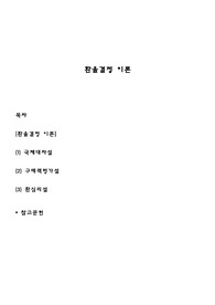 환율결정 이론