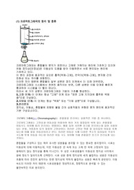 크로마토그래피 원리 및 종류
