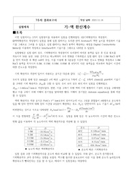 기액 환산계수 실험보고서