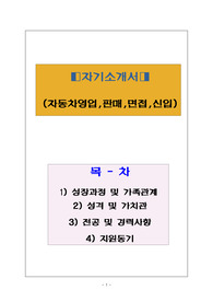 자동차영업,판매,면접